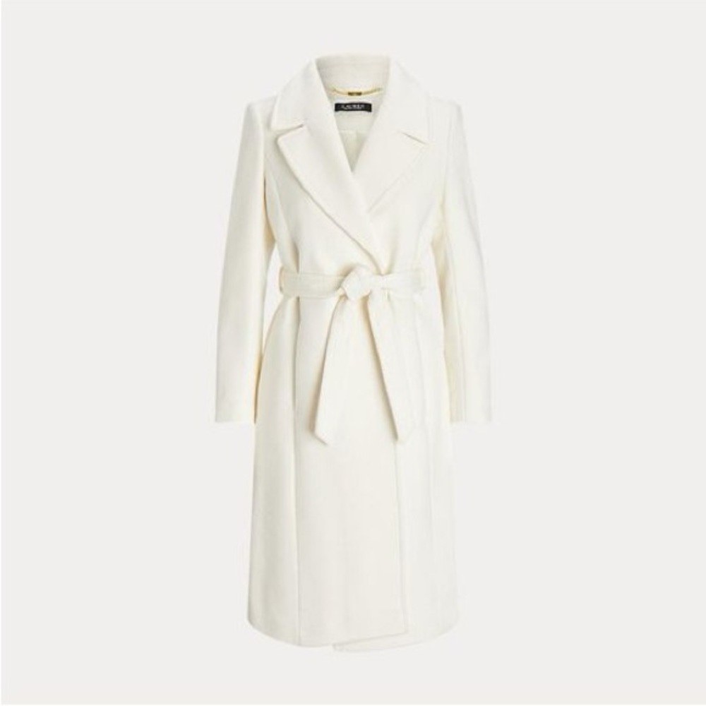 Ralph Lauren Cream Belted Coat